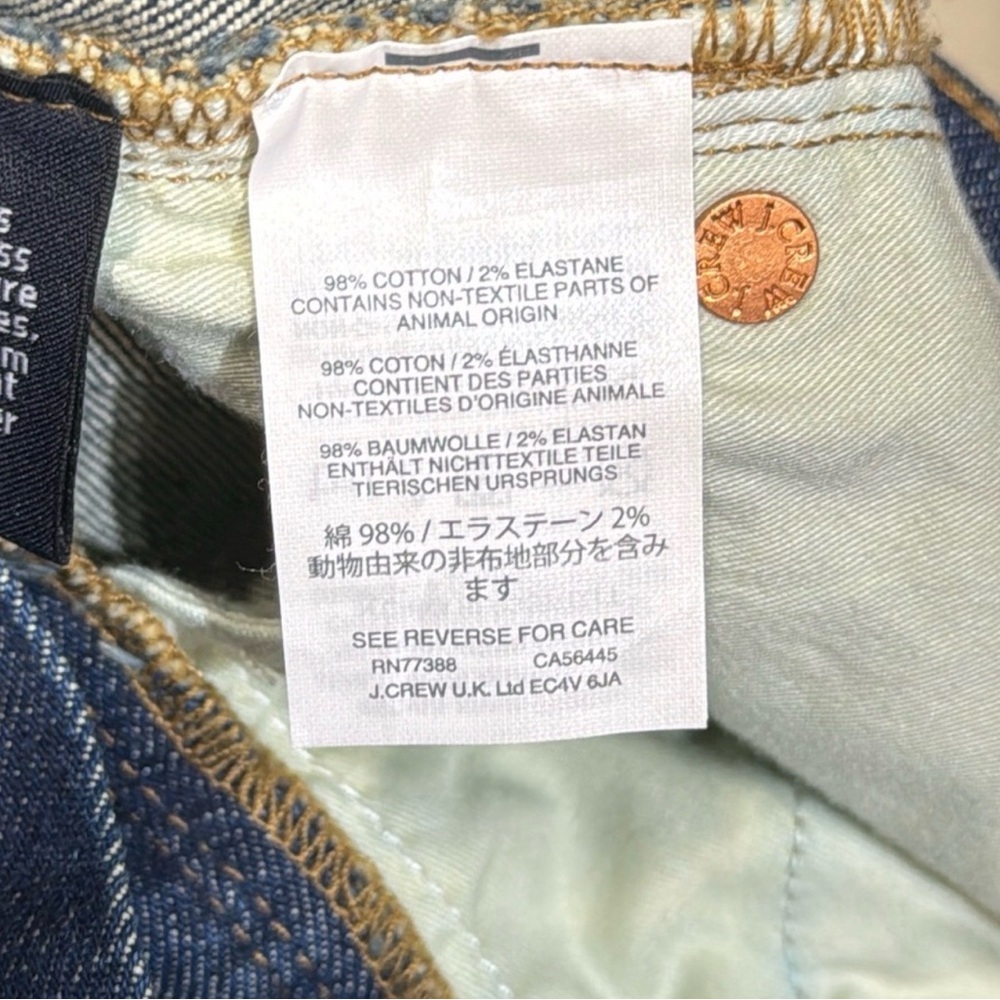 J.Crew Billie Demi Boot Crop Jeans Size 27 High Rise Excellent Condition - Picture 7 of 9